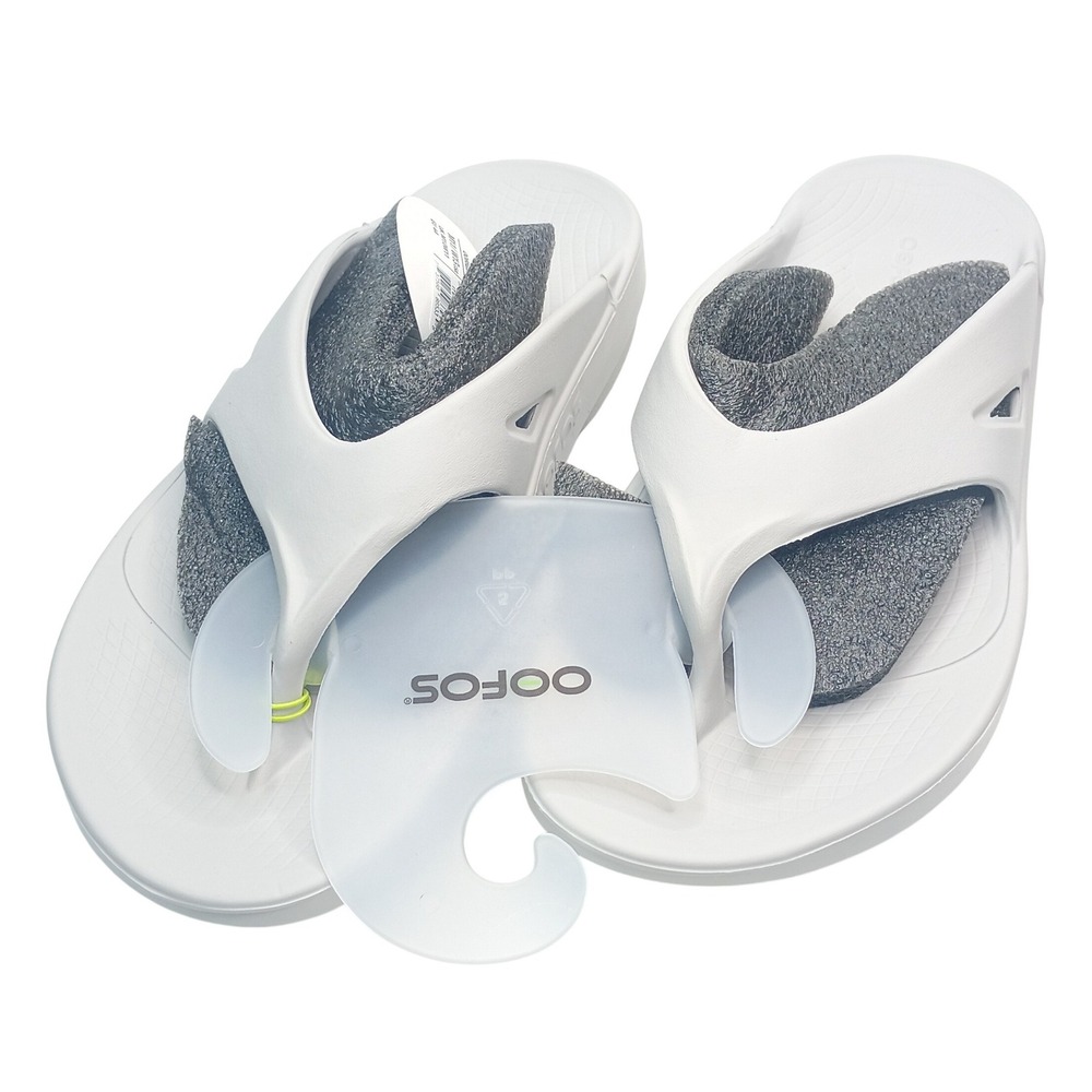 OOFOS OOriginal Sandal Men 11 Women 13 Moonstone Grey Recovery Flip Flop
